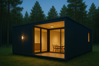 Casa Contenedor Moderna SH, Casa Móvil Prefabricada, Precio de Fábrica, Dos Dormitorios, Venta al por Mayor en China, Casas Prefabricadas Baratas en Turquía