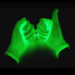 NUEVOS guantes cálidos y suaves que brillan intensamente Decoración Accesorios de mano Necesita UV en la oscuridad Guantes de luz negra Guante de punto elástico - Product Image 3