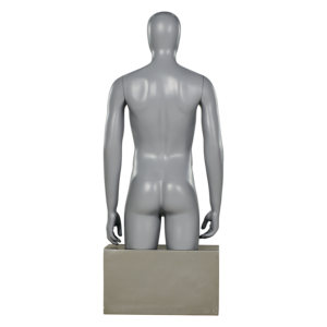 Maniquí masculino de fibra de vidrio con tocado de <span class=keywords><strong>medio</strong></span> <span class=keywords><strong>cuerpo</strong></span> gris avanzado Maniquí de <span class=keywords><strong>cuerpo</strong></span> Superior musculoso - Product Image 5