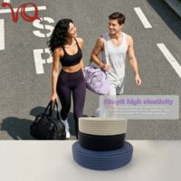 Sangle en polyester extensible personnalisée de 1,5 pouce à 6 nervures pour sac à main, sangle pour bagages, sangle à haute élasticité
