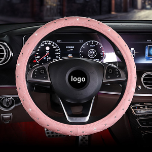 <span class=keywords><strong>Funda</strong></span> <span class=keywords><strong>para</strong></span> <span class=keywords><strong>Volante</strong></span> en Oferta, de Cuero PU con Cristales Brillantes, Antideslizante, Universal <span class=keywords><strong>para</strong></span> Autos, <span class=keywords><strong>para</strong></span> Volantes de 15 Pulgadas - Product Image 5