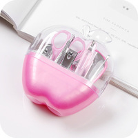 Lot de 8 coupe-ongles, ciseaux et repousse-cuticules en forme de pomme pour mariage, idéal pour la vente en gros