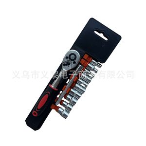 12 Piece 1/4 In <b>Ratchet</b> Wrench Set With <b>Socket</b> And 24 Tooth <b>Ratchet</b> For Home Use Carbon Steel Tool Kit - Product Image 3