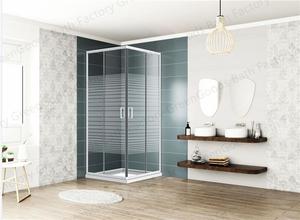 Hot Sale Design <strong>Simple</strong> Glass <strong>Shower</strong> Cabin <strong>Shower</strong> Room with Sliding Door Square Shape Brushed Frame for Hotel Bathroom - Product Image 2