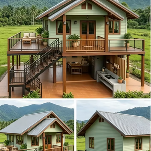 Luxury Modern Container <b>House</b> Steel Structure Frame Wind-resistant Modular Construction New Zealand Standards 5-Year Warranty - Product Image 1