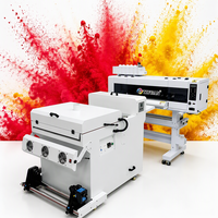Mesin Printer DTF Industri China Baru dengan Dua Printhead dan Oven Roll to Roll untuk Bisnis Pakaian 60cm A1
