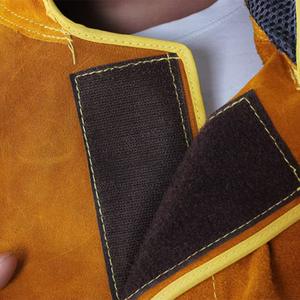 Casco de soldadura de cuero de vaca OEM para hombre <span class=keywords><strong>con</strong></span> logotipo personalizado etiqueta de marca diseño impreso - Product Image 2