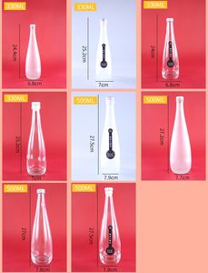 Vente en gros de bouteilles de vin en verre transparent pour <span class=keywords><strong>cidre</strong></span> champagne, cocktail d'eau minérale renforcé et scellé créatif de 330 ml 500 ml - Product Image 2