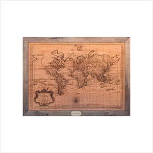 Mapa del mundo de Panel de madera decoraciones para la decoración de la casa