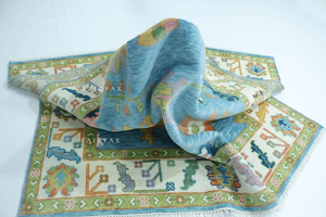 Tapis moderne en laine Oushak fait main, couleur unie, taille personnalisée, antidérapant, lavable, très résistant, fabricant direct pour la maison - Product Image 3