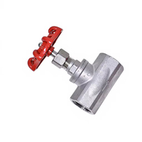 Válvula de aguja de acero inoxidable 304 OEM en stock, rosca hembra DN15 a DN50, válvula de retención de alta presión
