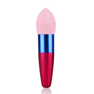 Personalized long handle waterdrop makeup sponge cosmetic powder puff stick