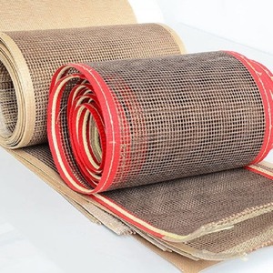 High Temperature Resistance <strong>PTFE</strong> Coated Fiberglass Open Mesh <strong>Belt</strong> Non Stick <strong>PTFE</strong> Mesh Conveyor <strong>Belt</strong> For Drying - Product Image 1