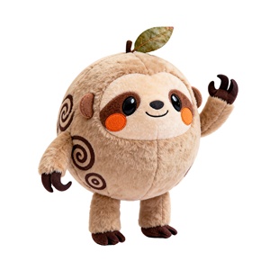 หมอนตุ๊กตาสลอธทรงกลมแบบกำห<span class=keywords><strong>น</strong></span>ดเองสำหรับเด็ก - ของเล่<span class=keywords><strong>น</strong></span>สลอธสำหรับ<span class=keywords><strong>น</strong></span>อนหลับที่ออกแบบตามรูปภาพ - Product Image 3