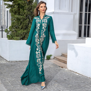 <span class=keywords><strong>Djellaba</strong></span> Robe arabe pour femmes Robe de soirée légère brodée de luxe sur mesure - Product Image 4