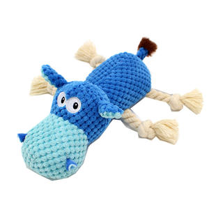 Sınır ötesi e-ticaret yeni ananas kadife Hippo mısır kadife <span class=keywords><strong>Pet</strong></span> peluş düğüm ses oyuncak - Product Image 4