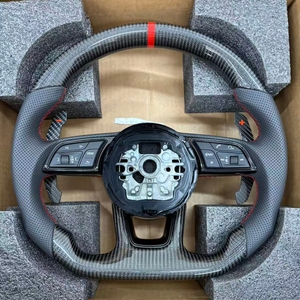 Accesorios Interiores para Automóviles, Volante de Fibra de Carbono para <span class=keywords><strong>Audi</strong></span> B8 B9 R8 A3 <span class=keywords><strong>A4</strong></span> A5 A6 A7 A8 Q3 Q5 Q7 Q8 TT S3 S4 S5 RS3 RS4 RS5 - Product Image 1