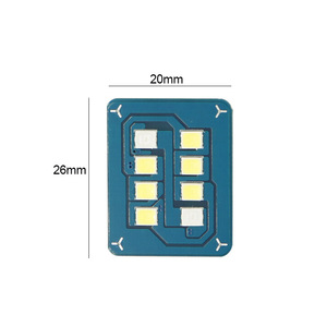 Luz de lectura LED azul para coche, luz interior de repuesto, luz diurna T10, iluminación de doble punto, luz universal para coche - Product Image 1