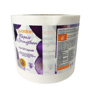 Autocollants adhésifs transparents en vinyle imperméables personnalisés pour les capsules d'huile capillaire, étiquettes de logo pour les emballages de bouteilles de cosmétiques et de soins de la peau - Product Image 6