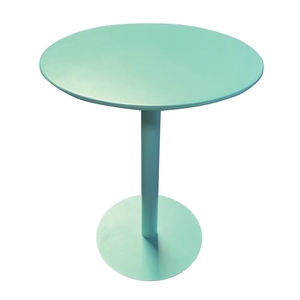 Mesa de comedor redonda moderna con patas de hierro al por mayor para el hogar y al aire libre para restaurantes y hoteles muebles de panel de madera - Product Image 1