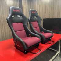 Siège de course universel JBR 1039RTF en fibre de carbone et textile, fauteuil sport pour simulateur de jeu