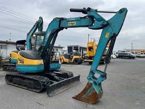 Excavadora usada versátil, miniexcavadora de cadenas usada, modelo 2017, 1500 horas, 4 toneladas, marca japonesa original Kubota. - Product Image 1