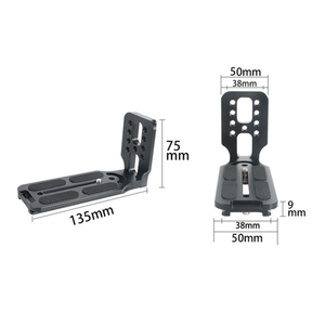 Với Ronin hình chữ L dọc <span class=keywords><strong>Clapper</strong></span> <span class=keywords><strong>S</strong></span>/SC SLR ổn định phổ máy ảnh nhanh chóng phát hành tấm hợp kim nhôm màu đen tương thích - Product Image 6