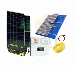 太阳能电池板套件离网太阳能发电系统10kw离网家庭完整太阳能光伏系统