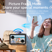 Nouveau haut-parleur double de 11,6 pouces pour écran d'affichage avec bande lumineuse RVB, contrôle par application, fonctions horloge et cadre photo, sortie 5-10W