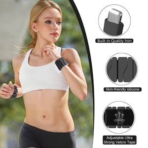 ชุดอุปกรณ์พิลาทิสสำหรับออกกำลังกายที่บ้าน ปรับน้ำหนักได้ เป็นมิตรกับสิ่งแวดล้อม น้ำหนัก 1 ปอนด์ 2 ปอนด์  น้ำหนักถ่วงข้อเท้าและข้อมือรูปทรงสี่เหลี่ยมผืนผ้า บรรจุด้วยซิลิโคนและเหล็ก - Product Image 6