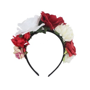 Bandeau en corne de diable floral réaliste pour les femmes <span class=keywords><strong>Halloween</strong></span> Cosplay accessoires adulte Costume fête Photo Booth décorations - Product Image 2