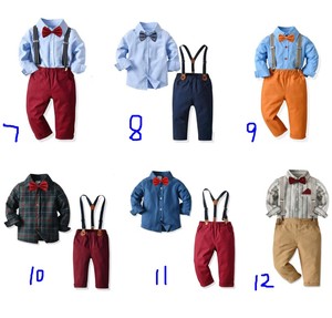 Costumes pour bébé garçon, costume en coton pour garçons, blazer à simple boutonnage, ensemble de costumes pour garçons, vêtements de cérémonie pour enfants - Product Image 3