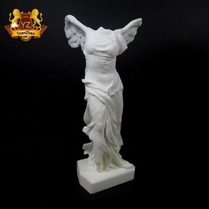 Statue de déesse occidentale célèbre, ange ailé, <span class=keywords><strong>Victoire</strong></span> de <span class=keywords><strong>Samothrace</strong></span> grandeur nature, design personnalisé en marbre pour utilisation en extérieur dans les jardins - Product Image 1