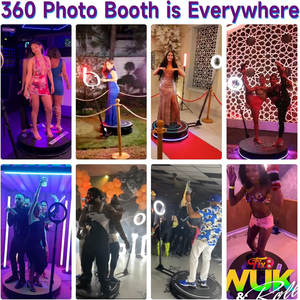 Có thể điều chỉnh tự dịch vụ photobooth 360 Video Photo Booth Rotating tự động 360 Photo Booth gian hàng - Product Image 4