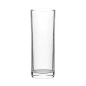 Lang En Dunne Drinken Glazen Cup, Straight Vintage Glas Hoge Kwaliteit Drinken Tumbler Islande