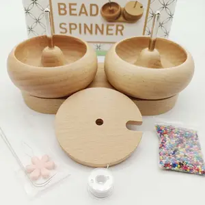 Jewelry Making Kit 2-Bowl Bead Spinner Set for DIY Seed Beads, Clay Beads