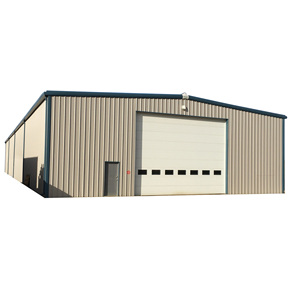 Estructura de acero modular prefabricada impermeable de montaje rápido Cobertizo de almacén Doble pendiente IBR Láminas Soldadura ligera Corte Doblado - Product Image 5