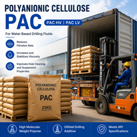 Celulosa Polianiónica PAC HV, Polímero de Alto Peso Molecular para la Estabilización de la Viscosidad de Fluidos de Perforación a Base de Agua