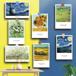 Póster Decorativo de Pared Estilo Nórdico con Papel Recubierto, Impresión a Cuatro Colores, Marco para Fotos de Dormitorio, Arte de Pintor Famoso - Product Image 1