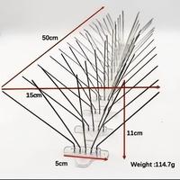 Pointe anti-oiseaux en acier inoxydable avec base en plastique écologique, vente en gros directe usine, produit phare