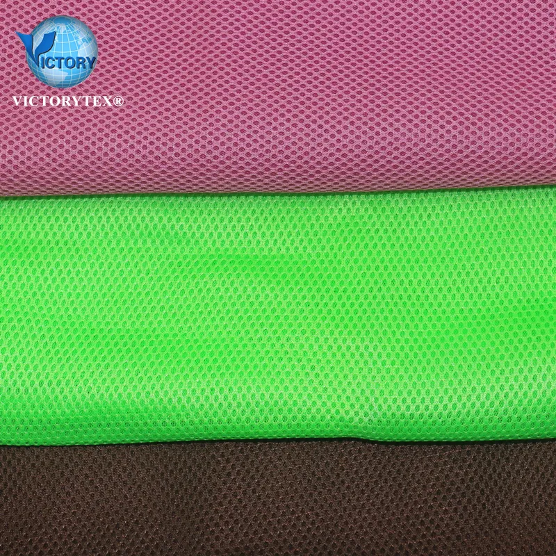 100 Micro Polyester Warp Knit Bird Eye Sports Mesh Fabric 3D Air Transparent Recycled Polyester Mesh fabric for Pillow Chair