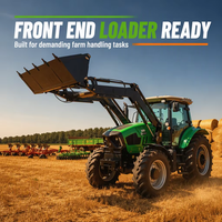 Tracteur agricole 4x4 220 ch avec cabine climatisée, tracteurs agricoles diesel