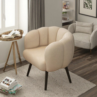 Chaise de canapé simple de conception tuftée de cadre en bois massif de haute qualité pour la maison salon loisirs caractéristiques douces modernes diverses couleurs