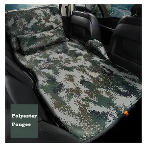 Outdoor Travel Camping Car Inflatable Mattress Flocking Air Mat Automatic Inflatable Car Bed For Suv Back Seat