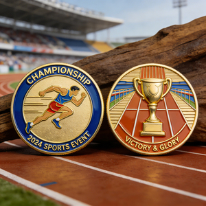 Monedas 3D de Aleación de Zinc del Fabricante, Diseño de Metal Esmaltado Personalizado, Bañado en Oro, Moneda de Desafío Personalizada de Doble Cara - Product Image 6