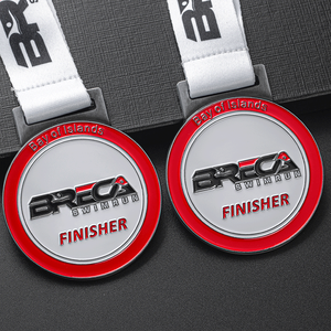 廉价金属锌合金压铸定制海湾岛浮潜奖章 - Product Image 4