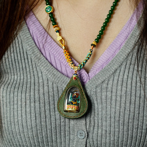 新しい無形文化遺産 手描き3D静物画 レザー タサパティナ ガウボックス タンカ ザキシ ラモ 民族風 - Product Image 4