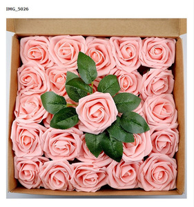 25 pz fiore di schiuma artificiale <span class=keywords><strong>per</strong></span> decorazione di nozze PE Rose fiore torta Toppers - Product Image 3