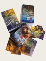 Tarjetas de Visita de Papel Recubierto Impresas Personalizadas de Fábrica, Borde Dorado de Lujo, Estampado en Caliente, Laminación Brillante, Impresión UV