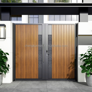Puerta <span class=keywords><strong>de</strong></span> Patio <span class=keywords><strong>de</strong></span> <span class=keywords><strong>Aluminio</strong></span> con Tecnología <span class=keywords><strong>de</strong></span> Tallado Abierto, Estilo Minimalista, Entrada Segura, Producción Automatizada, Precio <span class=keywords><strong>de</strong></span> Fábrica - Product Image 4